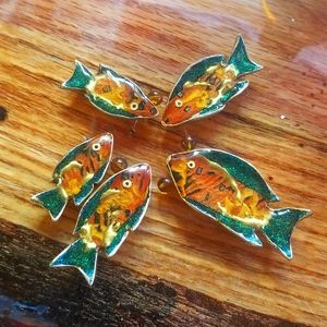 Polymer clay handmade & hand painted beads for jewelry making